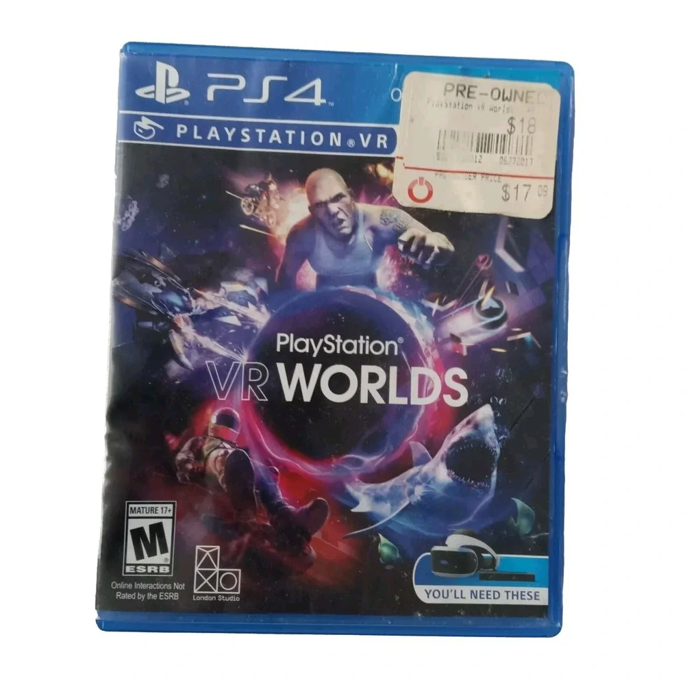 PlayStation VR Worlds (Sony PlayStation 4, 2016) PS4 / Pre-owned / CD Perfect!